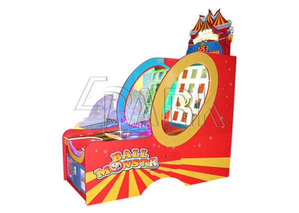Ball Monster Coin Pusher Arcade Vending Machine 16 Holes With Randomly Color Changing