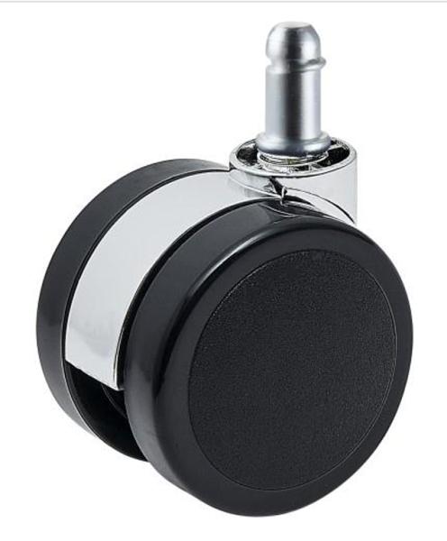 Threaded Stem Caster Wheel 60mm 2.5 Inches Swivel PU Rubber Caster Chair Wheels Furniture Office Light Device