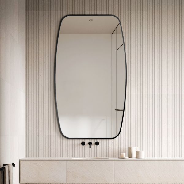 4mm 5mm Bathroom Wall Mirror Aluminium Frame HD Copper Free Silver Mirror