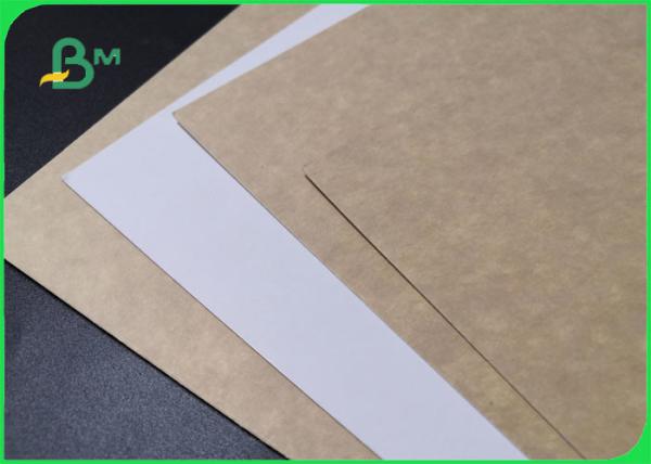 papel revestido branco da parte traseira de 200g 250g CKB Kraft para o alimento da caixa das batatas fritas direto