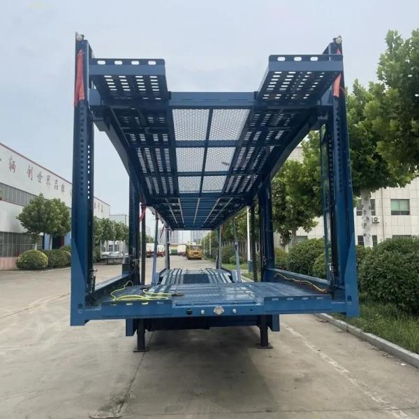 3 Axles Double Floor Auto Hauler Transport For SUV/ORV/CUV/MPV Semi Truck Trailer