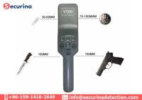 Detector de metales de mano de la sensibilidad 4 del escáner portátil llano del cuerpo V160