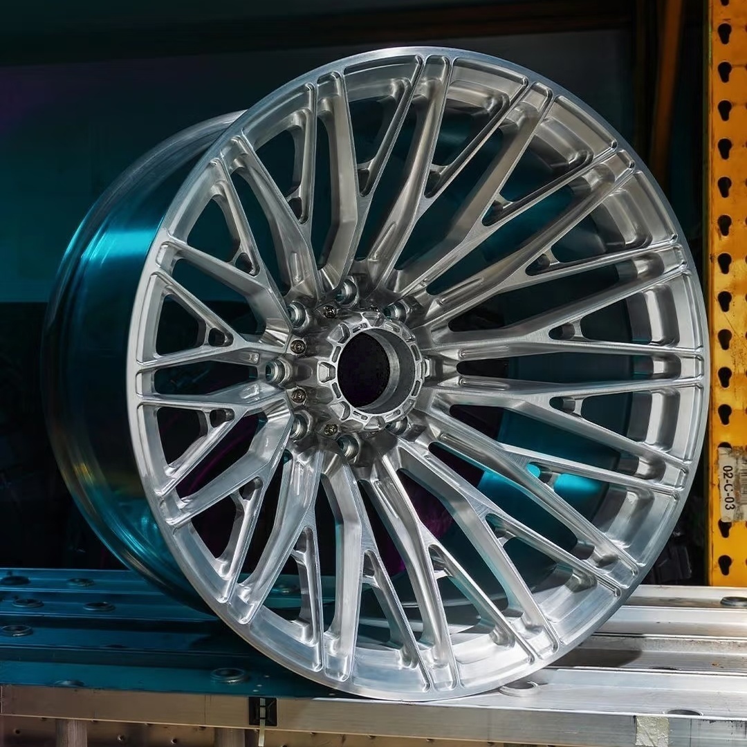 High Quality New Design 1-Piece Monoblock Forged 20 Inch 4x100 Polished Truck Rims for Second Hand Cars SUV