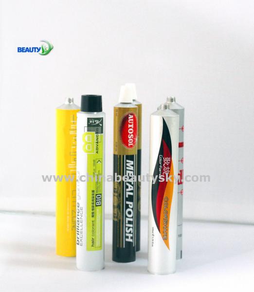 Cosmetic Packaging Aluminum Tube Containers Made Of  Pure Aluminum For Hair Colorant