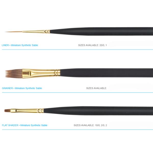 мини искусство тела 13Пкс чистит собрание щеткой кистей Ватерколоур с наградными синтетическими волосами соболя