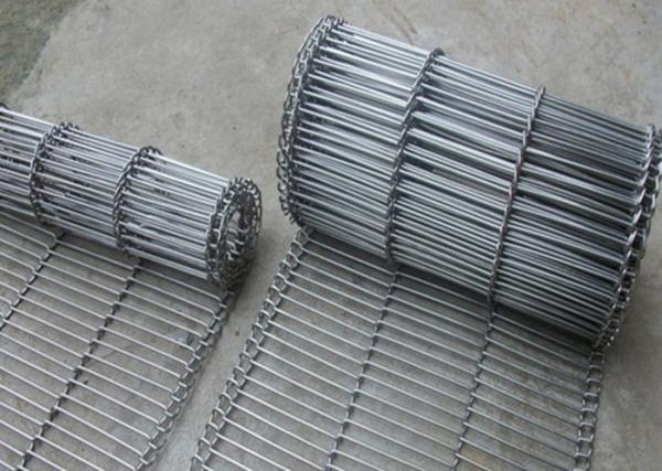 1.8 Mm Thickness Flat Wire Mesh Belt SUS 304 With High Temperature Resistance