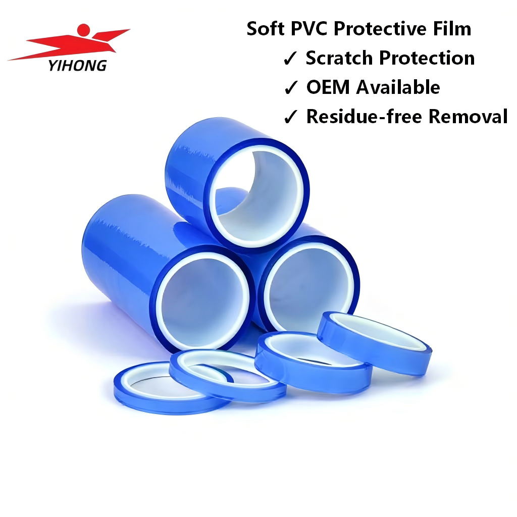 PVC Electrostatic Surface Protection Film for Metal Sheets, Glass & Car Headlights