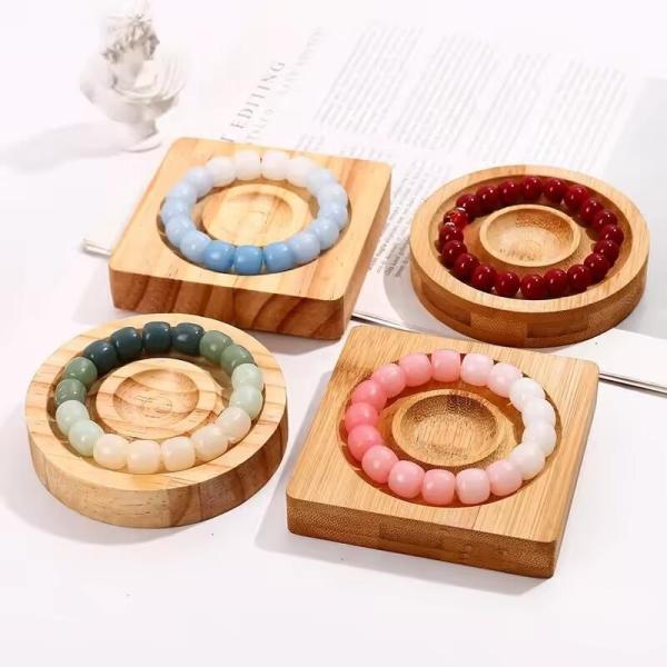 Custom Solid Wood Jewelry Display Tray for Home Decor
