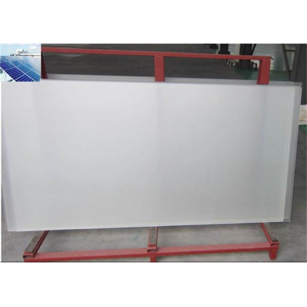 3.2mm Low Iron Tempered Solar Glass Curve / Flat Shape For Patterned Texture PV Panel