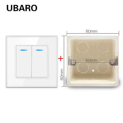 135g Gray Square Push Button Rocker Switch LED Indicator Rocker Light Switch