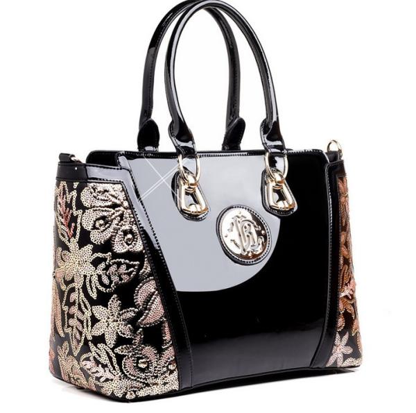 Europe 2016 new handbag patent leather handbag leather leather Ms. Messenger