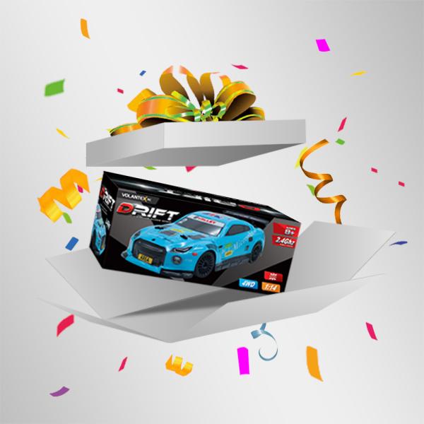 1 14 Ratio LED Light Remote Control Drift Car Electric Four-Wheel Drive Racing Car