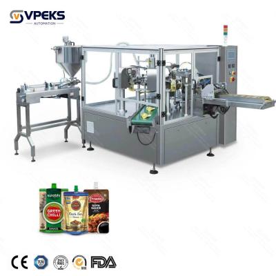High Performance Premade Pouch Filling Machine 380V 50HZ 60HZ 5KW