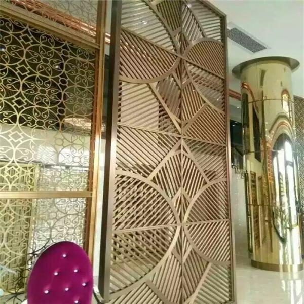 home furniture stainless steel metal screen partition wall for interior decorative