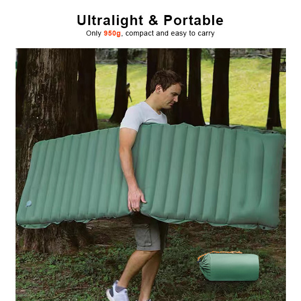 Extra Thick 10cm Sleeping Mat Portable Outdoor Sleeping Mattress For Hiking