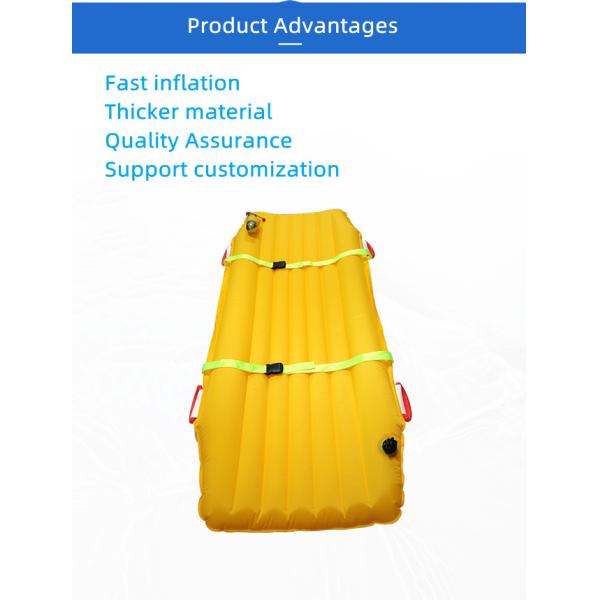 TPU Composite Fabric Outdoor Fishing Gear Water Rescue Inflatable Floating Stretcher