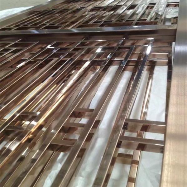 restaurant wall divider 3D decorative panel stainless steel screen
