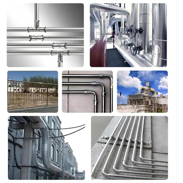 Астм А554 класс 201/304L/316L Нержавеющая стальная труба зеркальное полирование поверхности декоративное