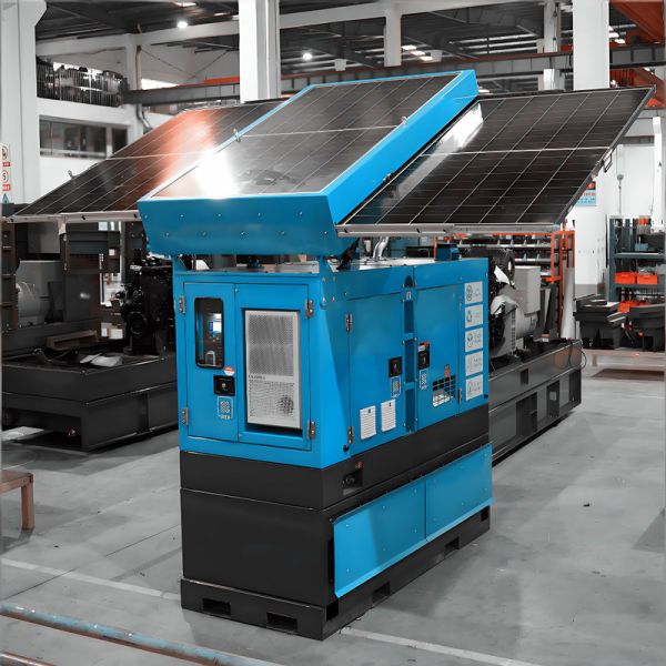 Solar Diesel Hybrid Power Generator Set 50Hz Frequency Environmentally Friendly Solar Panel Diesel Generator