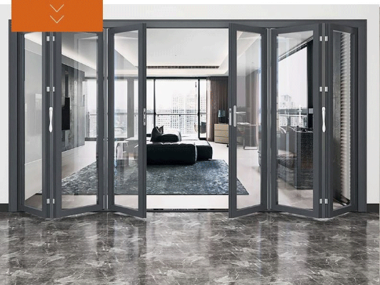 Sunrooms Glass Accordion Doors 3mm-12mm Interior Office Sliding Glass Doors