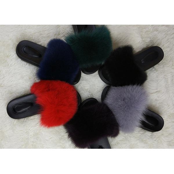 Cómodo ligero de los niños de Fox de la piel de la piel real suave de los deslizadores para caminar