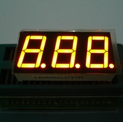 Cor tripla do amarelo da exposição de diodo emissor de luz do segmento do dígito 7 para o forno elétrico/microonda