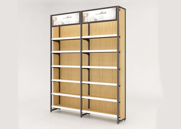 Nakajima Style Wooden Metal Shelving Unit Multi Storey For Supermarket / Shopping Mall