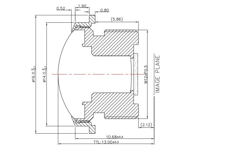 1.4mm F2.0 210 Degree Ultra Wide Fisheye M12 Lens 6G All Glass Low Distortion Car 360 AVM 3D Bird View Panoramic Camera
