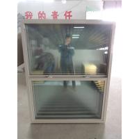 Diseño de deslizamiento vertical de ventana de ventilación de vidrio de albaricoque UPVC