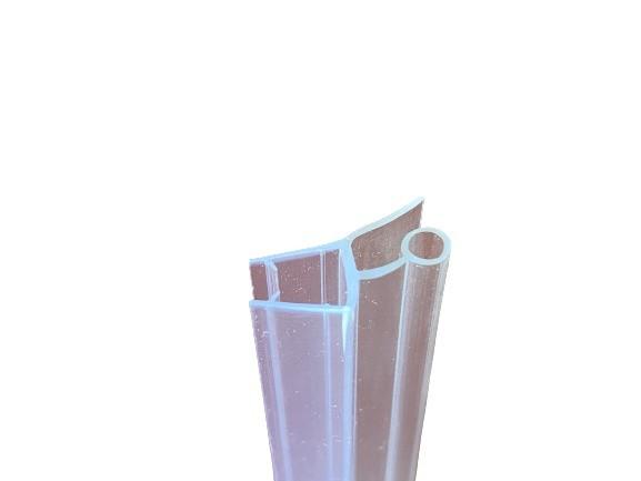 2.2m PVC Transparente de vedação para estilo de design moderno chuveiro porta de vidro deslizante