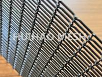 Preto arquitetónico de aço inoxidável de Mesh Metal Woven Wire Spray da fachada para a cerca decorativa