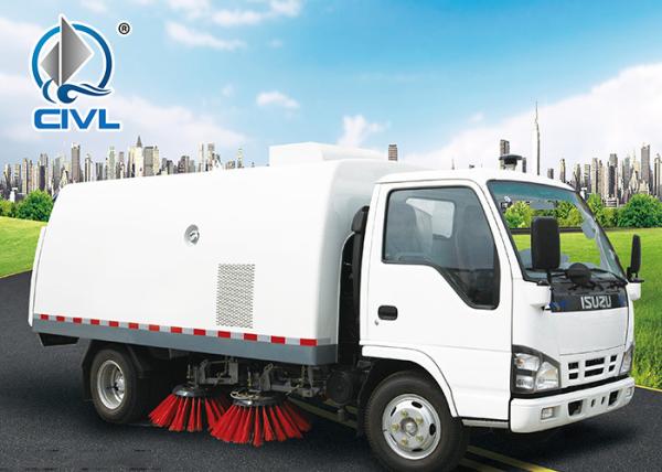 4 vertical cylinder Sweeper Garbage Compactor Truck Euro III standard Energy-Saving Euro, road cleaning truck