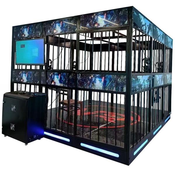 4 Players Virtual Reality Arcade Machine VR Shooting Zombie Games Room With 42 LCD