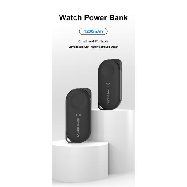 Беспроводное зарядное магнитное зарядное устройство 1200 мАч портативный электростанция для iWatch и Samsung