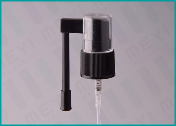 24/410 Black Oral Spray Pump For Antibacterial Throat Spray / Pharmaceutical Spray