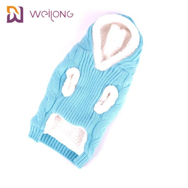 Акриловая ткань собаки вяжет свитер Hoodie собаки Sherpa свитера любимца мягкий