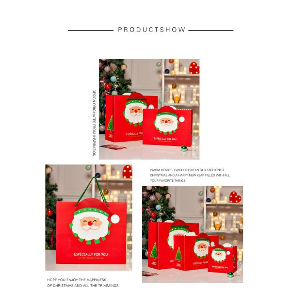 Выбивая Ultraportable дружелюбной подарочной коробки Xmas Eco плоского пакета упаковывая