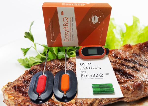 Wireless Bluetooth 4.0 Smart Food Thermometer Mobile Operated With Done Alarm