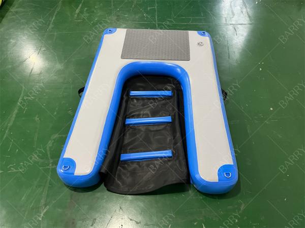 OEM Floating Pet Stairs Ladder Inflatable Water Ramp For Dogs Barry
