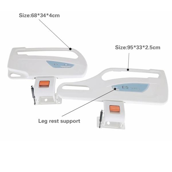 Special Guardrail For Hospital Bed PP Material Guardrail Blue
