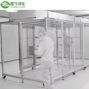 ステンレス鋼のフレームとアクリルパネルを搭載した可変モジュール式クリーンルームブース