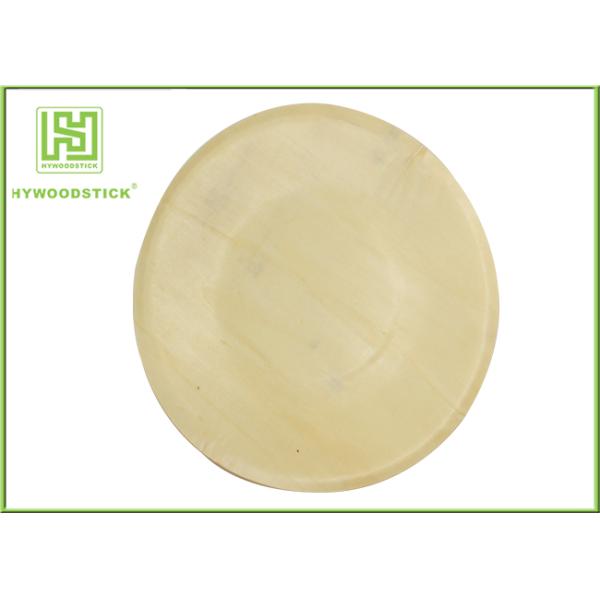 Fancy Wooden Disposable Plates , Odorless Wooden Dessert Plates Cake Tray