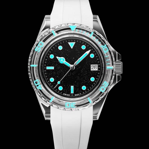 Водонепроницаемая, устойчивая к царапинам, сапфировая чехол для часов розовый синий 0,5 - 200 мм толщина