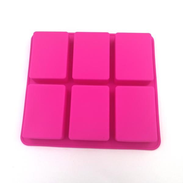 Portable Harmless Rectangle Soap Mould , Multipurpose Soap Molding Trays