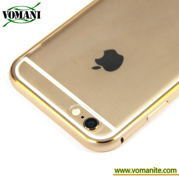 Aluminum metal frame bumper with TPU bumper case for Iphone 6s