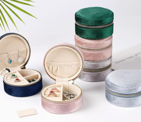 Шкатулок для драгоценностей перемещения CMYK PU кожаное ISO9001 портативных небольших Compostable