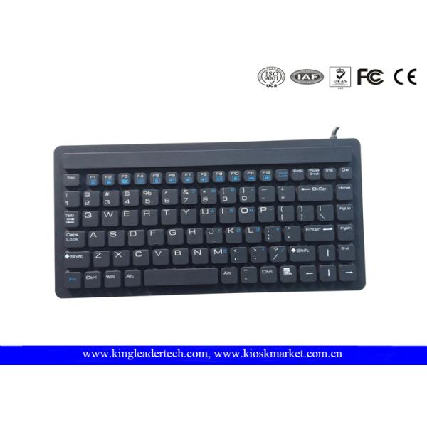 Клавиатура супер тонкого промышленного силикона Ип68 водоустойчивая для пользы больницы, 87 ключей