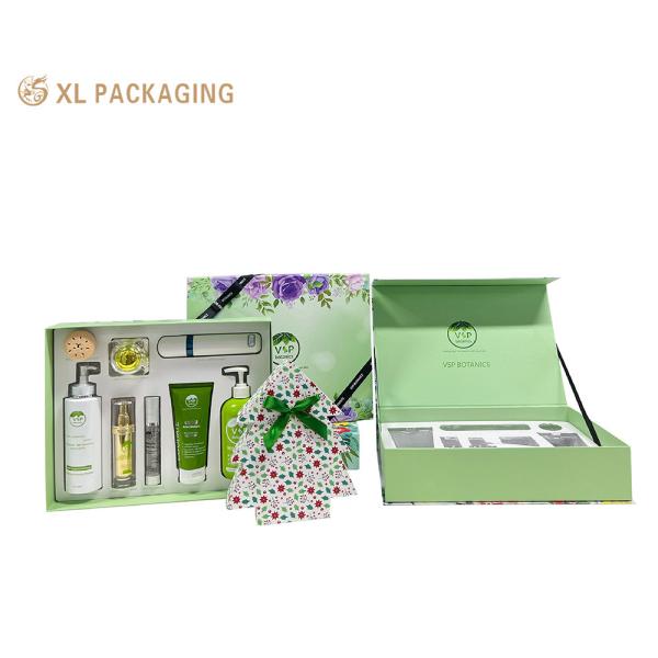 XL Packaging Custom Packaging Box Factory Eco-Friendly Custom Logo Magnetic Closure Large Luxury Cosmetic Box Skin Care Packaging With Removable Tray Durable Cardboard Perfect For Gifts & Branding