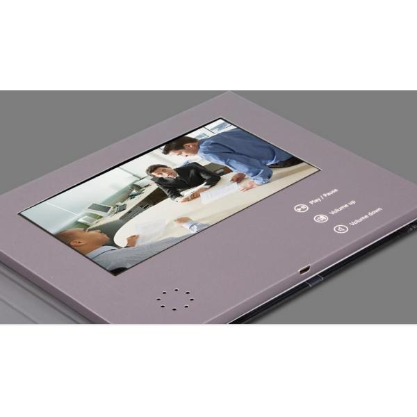 Portable Rechargeable LCD Gift Card CMYK Printed Mini USB Video Player