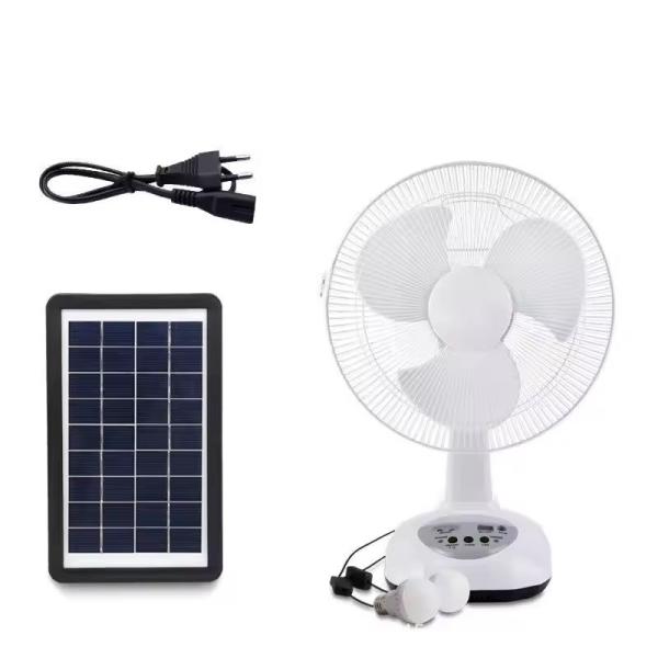Rechargeable Solar Panel Fan Solar Powered Outdoor Fans With Remote Brushless Motor